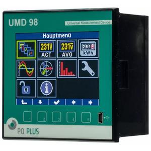 Universalmessgerät Schalttafeleinbau 96 x 96 mm Farb-Grafik-Display RS485, etc.