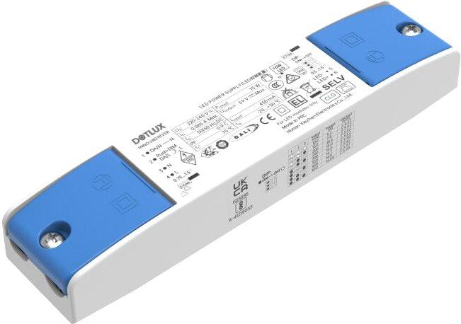 LED-Netzteil CC 15W 100-450mA 2,5-52V PUSH dimmbar DALI-2 ZB-geeignet durchverd.