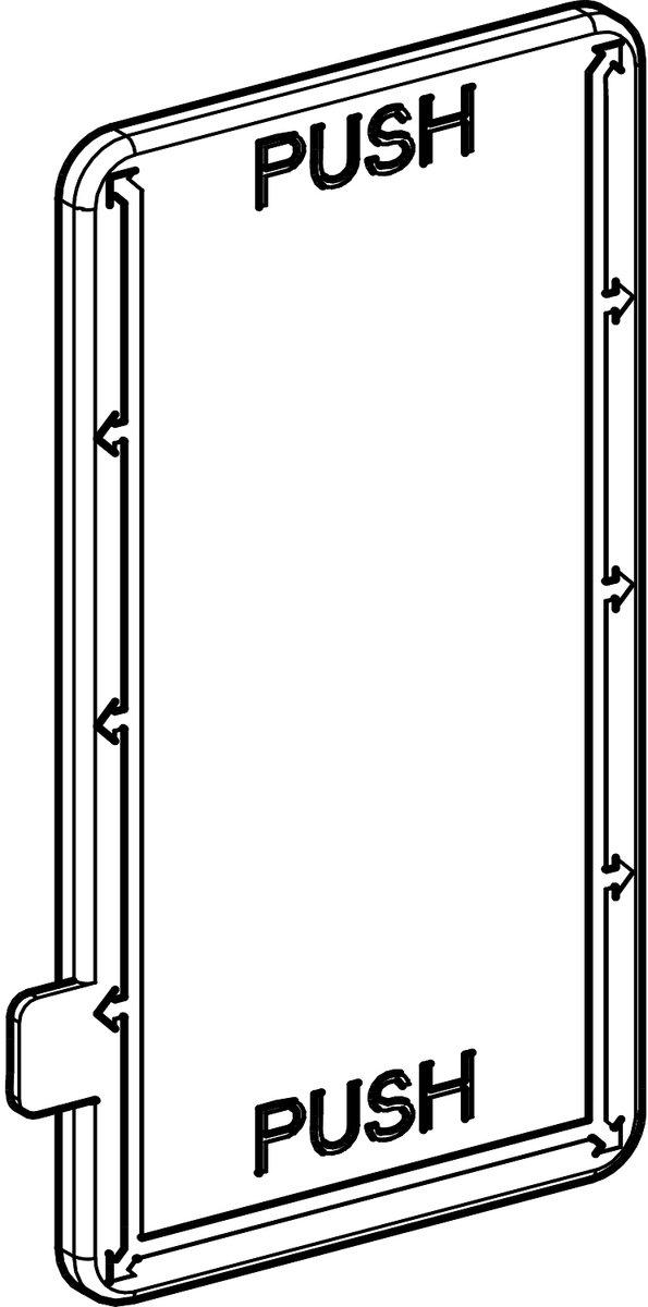 KS Ersatzteil Abgangsstellenabdeckung Bauform 2 (500-1000A)