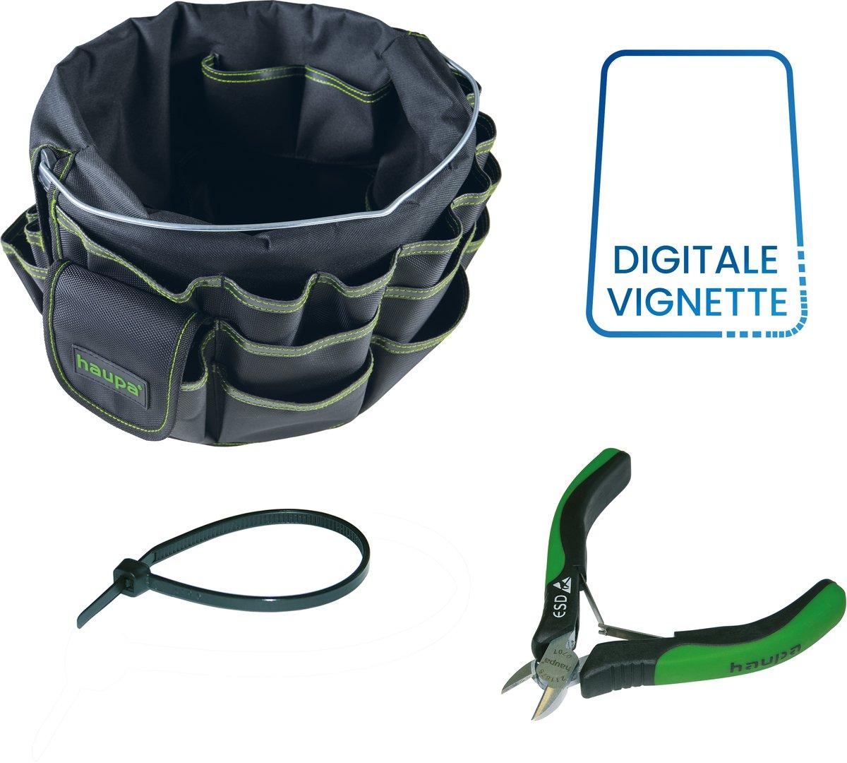Kabelbinder Set schwarz mit PKW-Vignette 2027