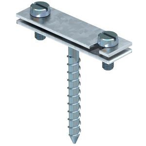 Abstandschelle mit Gewinde für Erdleiter 30mm St G