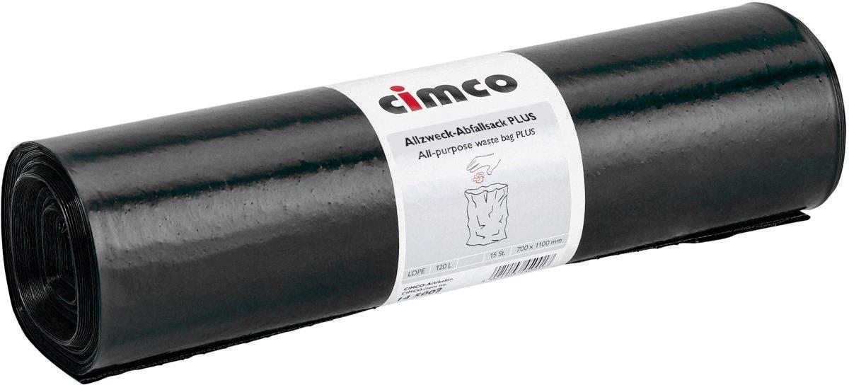 Allzweck-Abfallsack PLUS schwarz 70 mμ 15 St.