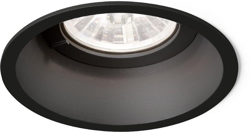 Deckeneinbaudownlight DEEP IP44 CEILING REC 1.0 LED 1800-3000K Drahtf. schwarz