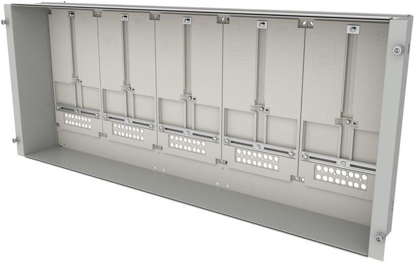 ProfiSNAP Zählerwanne für 5 Zählerplätze H x B = 1200 x 450 mm