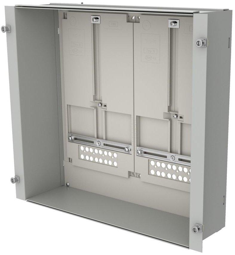 ProfiSNAP Zählerwanne für 2 Zählerplätze H x B = 600 x 450 mm