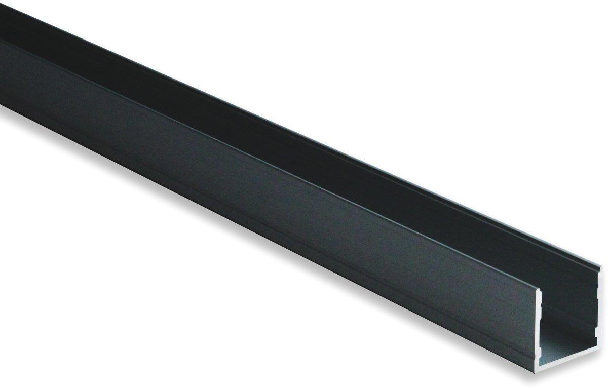BLine P-M-ON02 LED-Aufbauprofil Alu schwarz 29W/m B20 x H20 x L2000 mm