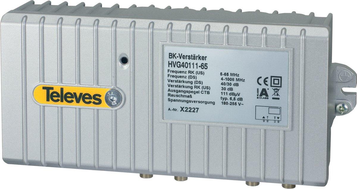BK-Guss-Verstärker 40 dB CTB 111 dB 5-1006 MHz RK 30 dB IP65