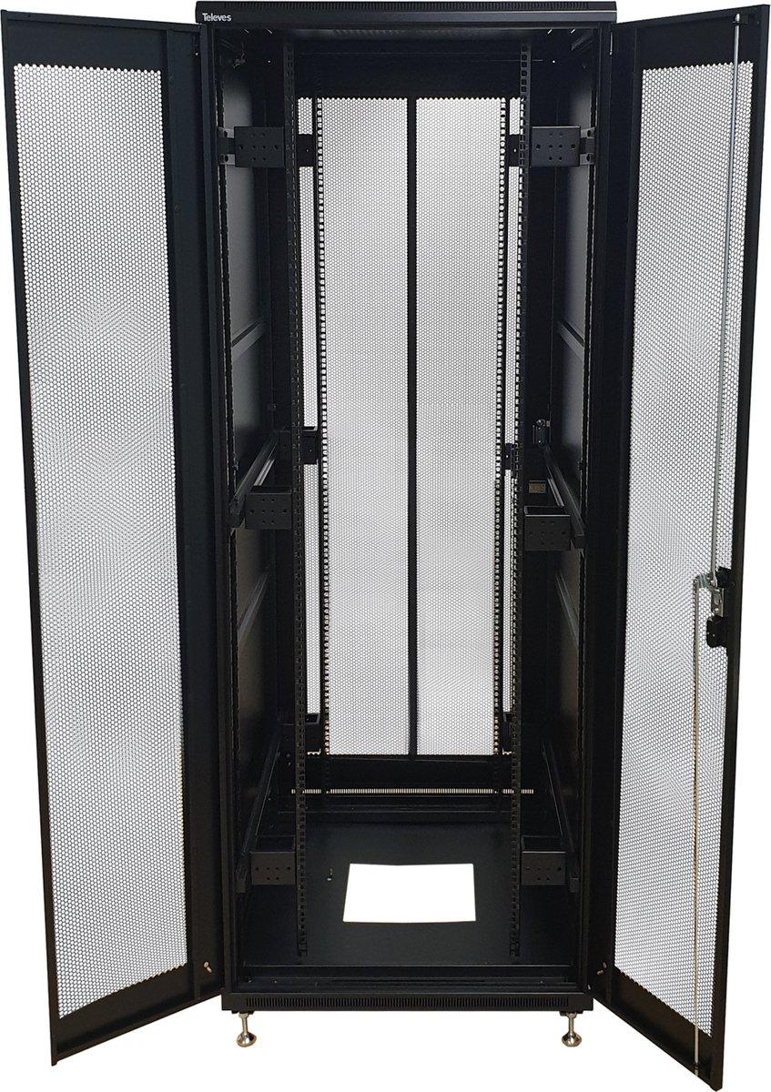 Montageschrank 19" 42U 800 x 1000mm perforierte Türen