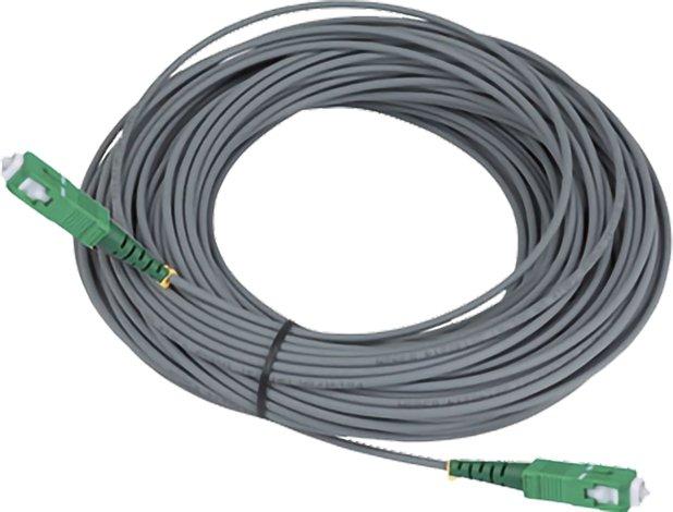 geschirmtes Fiberglaskabel 100 m mit 2 x Stecker SC/APC