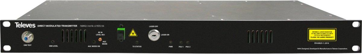 T-0X - Optischer Sender 19" 6 dBm 1310nm 54 - 2150 MHz