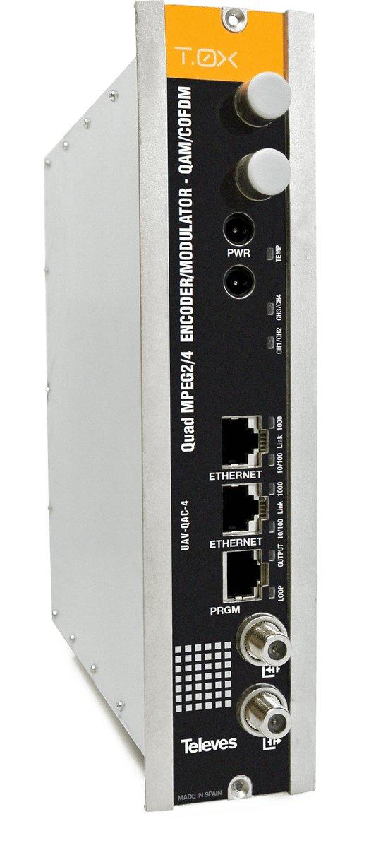 T-0X - QUAD - Modulator 4 x AV in QAM oder COFDM