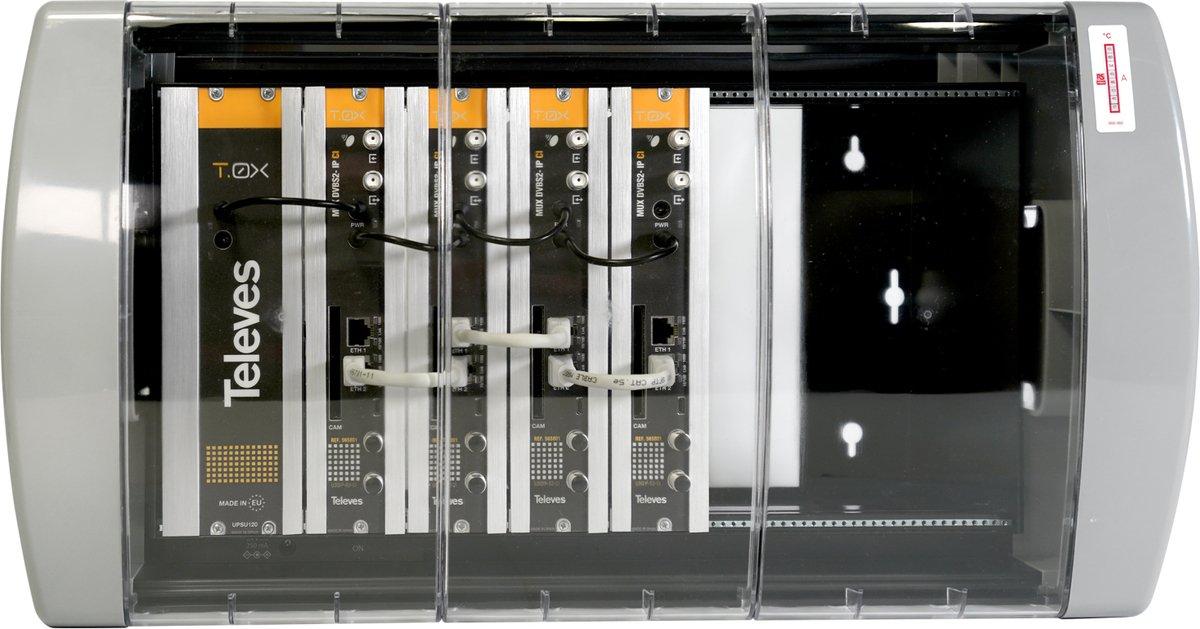T-0X - Kopfstation 12 Transp. DVB-S/S2 in IP Vorprogammiert im Gehäuse