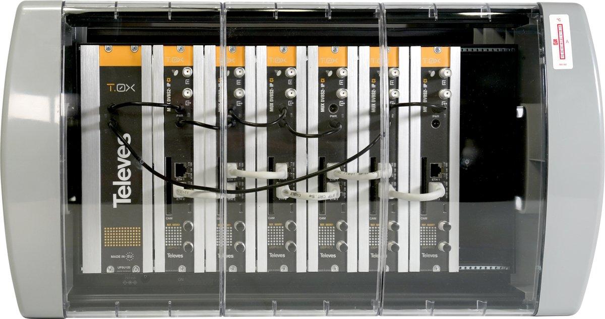 T-0X - Kopfstation 18 Transp. DVB-S/S2 in IP Vorprogammiert im Gehäuse