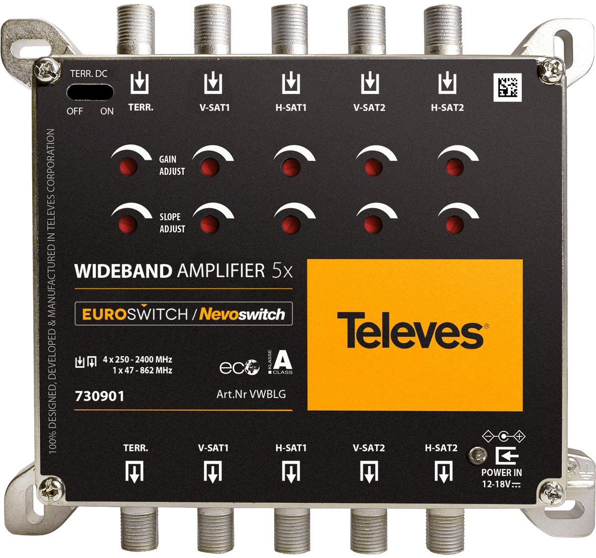 5-fach WideBand Verstärker 13dB EURO/NEVO-Serie