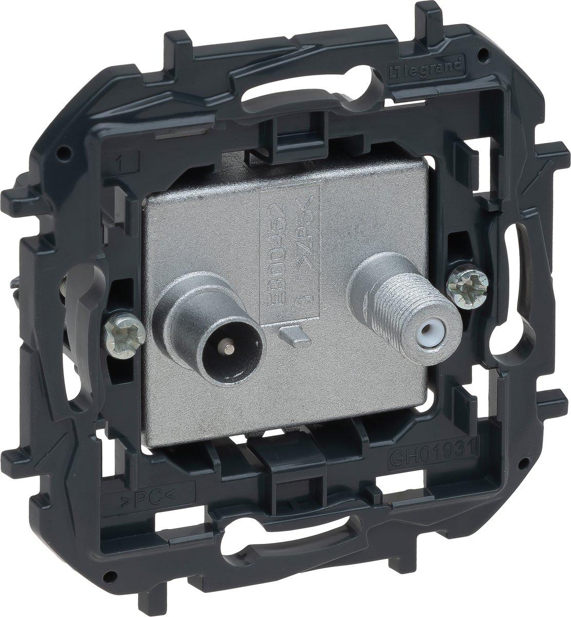 Niloe Step V4 Einsatz Tv-Sat Durchgangsdose