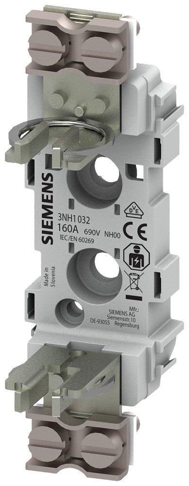 NH-Sicherungsunterteil Kunststoff Baugröße 00 1-polig 160 A 690 V Clampanschluss