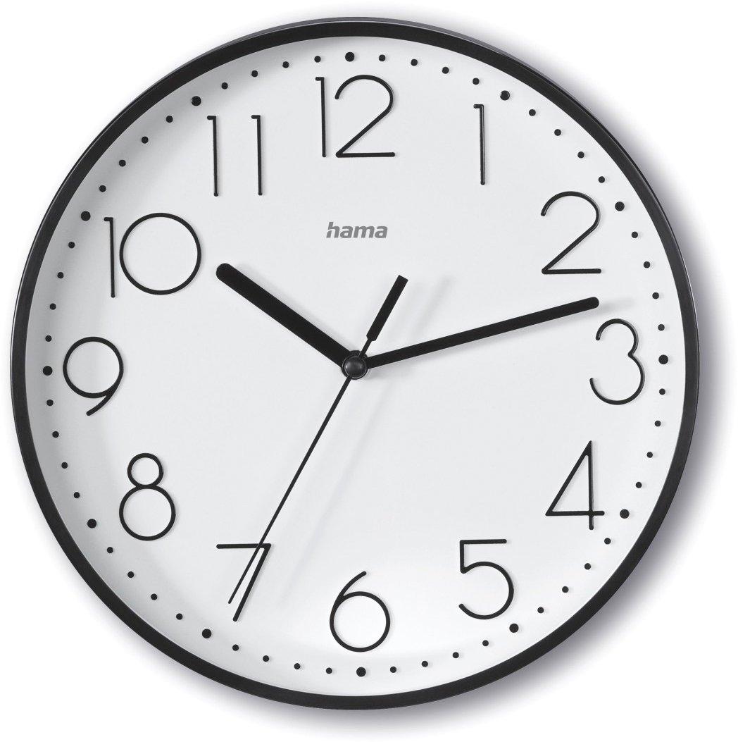 Wanduhr Salina Ø 22 cm ohne Ticken Schwarz
