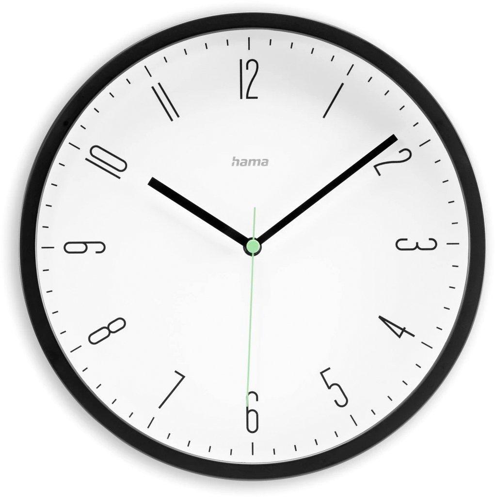 Wanduhr Capri Quarzuhr analog modern Ø 25 cm Schwarz