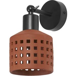 Wandleuchte Decor Clay Windows Wall 1XE27 braun