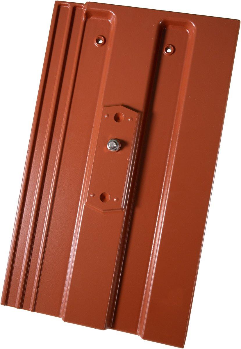 System-Grundplatte Strangfalz gepresst Alu + Schrauben rot