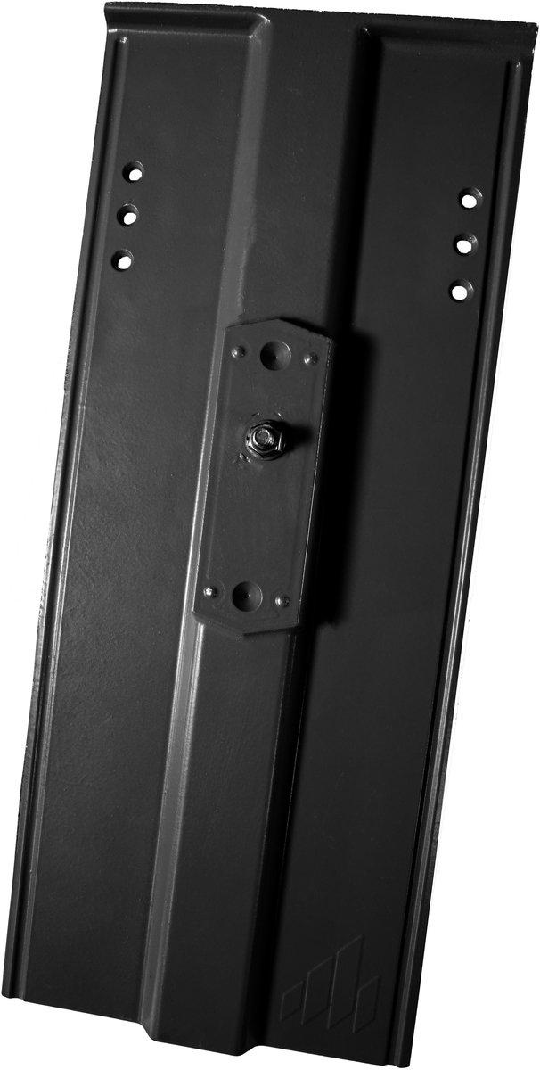 System-Grundplatte Vintage Alu + Schrauben schwarz