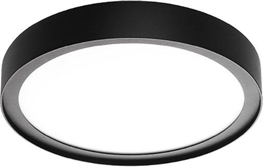 Decken-/Wandleuchte IP65 DISC 290mm schwarz 3000K SENSOR
