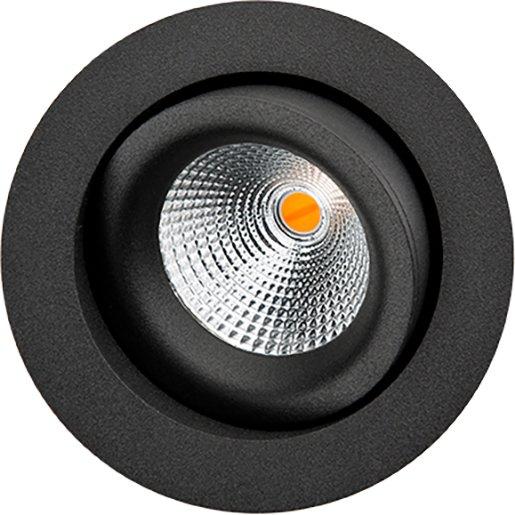 Einbauspot JUNISTAR ISOSAFE DimToWarm schwarz 7W LED 2000-2800K