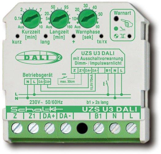 Universal-Lichtzeitschalter DALI 230V AC UP integr. Netzteil