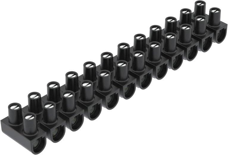 Reihenlüsterklemme 16mm² Polypropylen schwarz