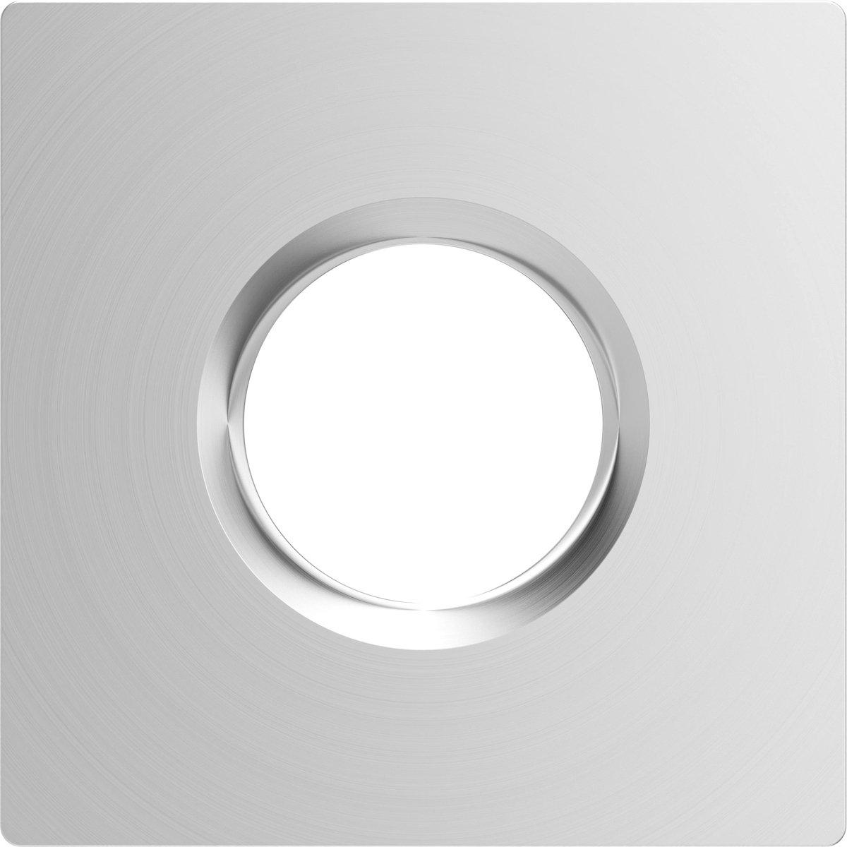 Austauschbarer Befestigungsring für SPOT COMBO IP65 quadratisch nickel-gebürstet