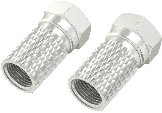 F-Stecker 6,5 mm schraubbar 2 Stück