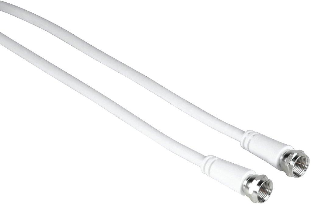 SAT-Anschlusskabel F-Stecker - F-Stecker 1,5 m 75 dB Weiß