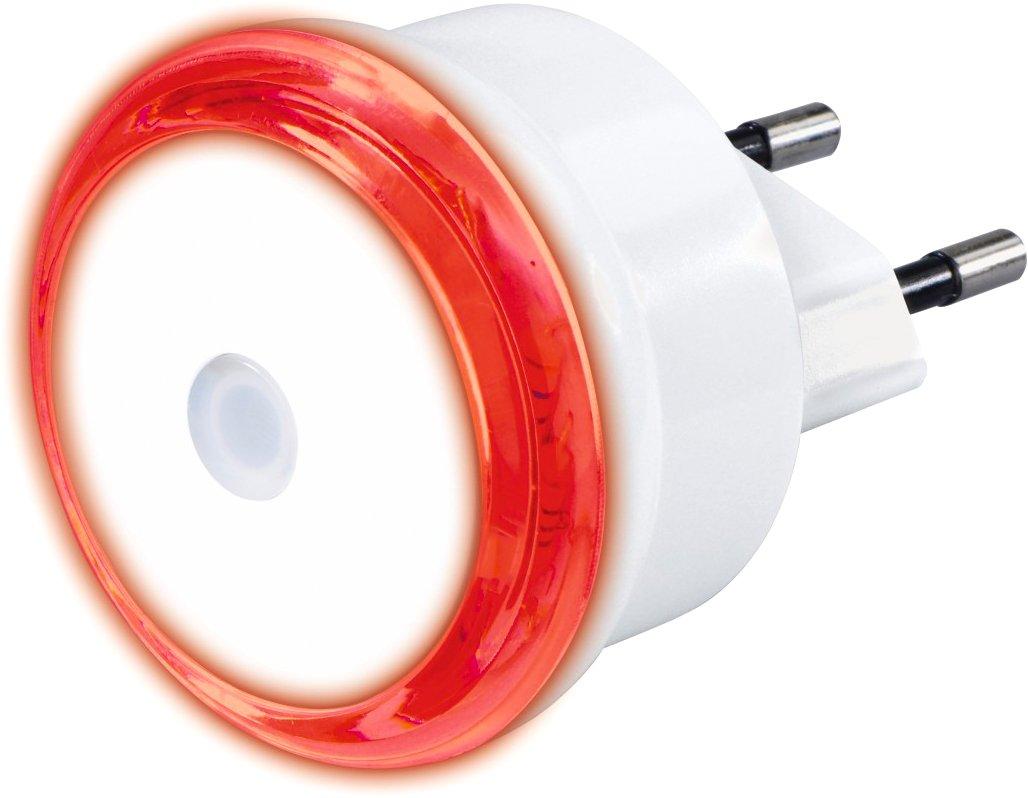 LED-Nachtlicht Basic mit Stecker Dämmerungssensor energiesparend Rot