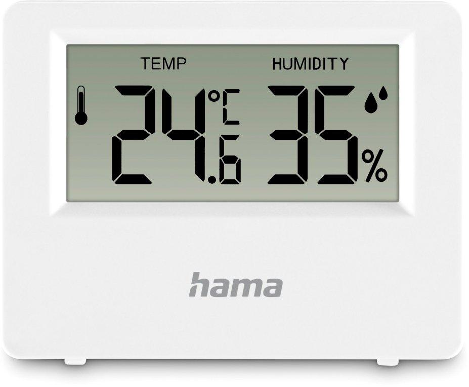 Thermometer und Hygrometer Ebro digital für innen oder außen Weiß