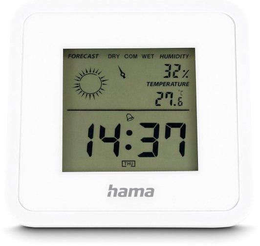 Thermometer und Hygrometer Borneo digital für innen Weiß