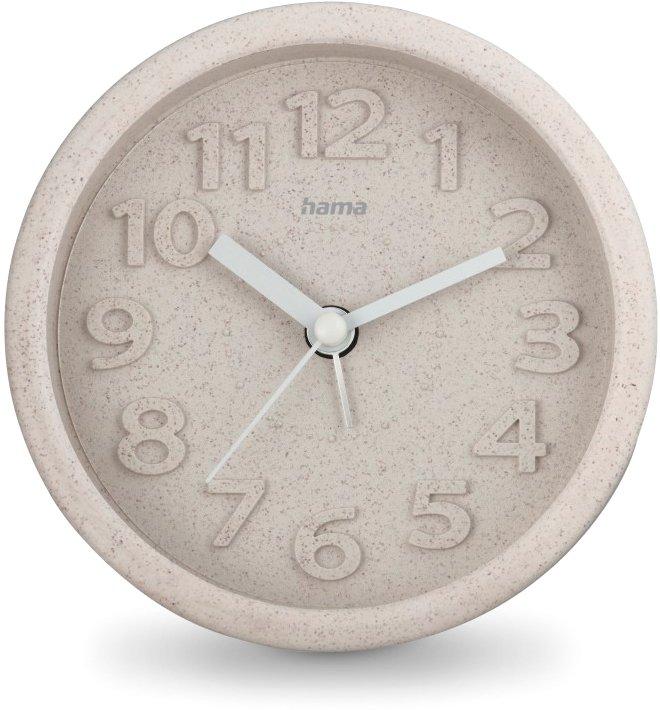 Wecker Fuerteventura ohne Ticken rund Ø 12 cm Beige