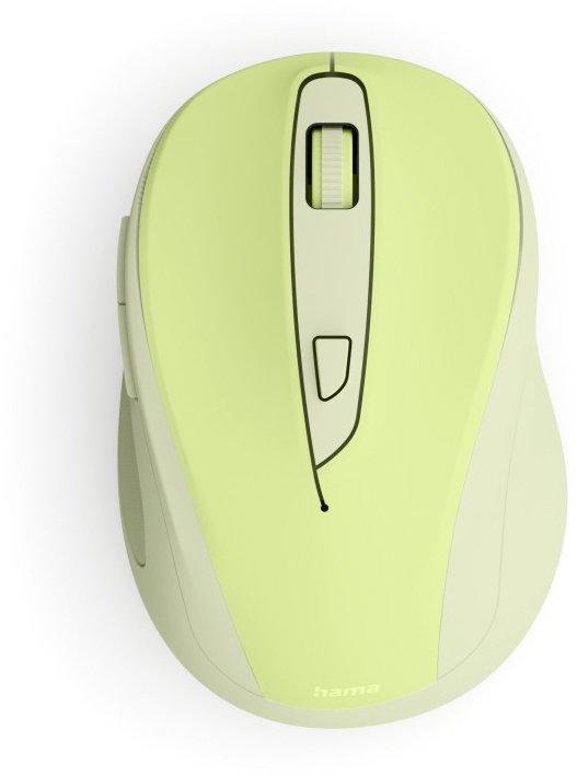 Funkmaus WM-400 ergonomisch optisch 6 Tasten ohne Klickgeräusch Grün