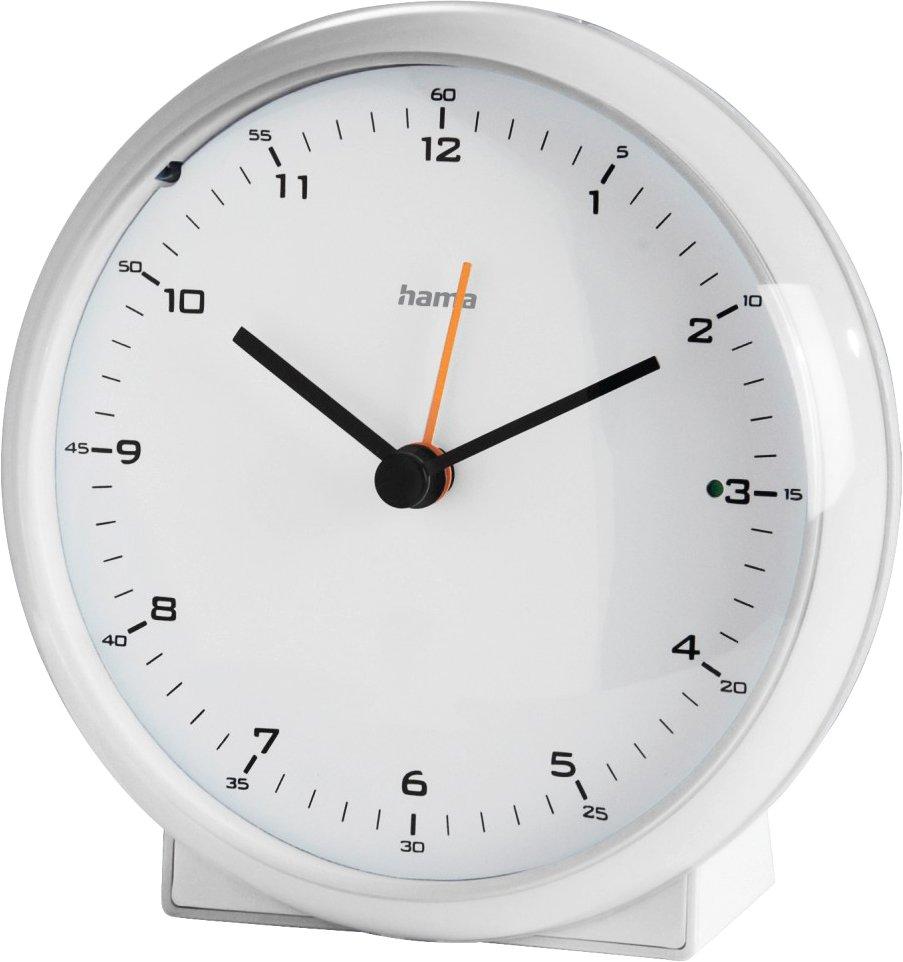 Funkwecker Elegance Pro ohne Ticken Weiß