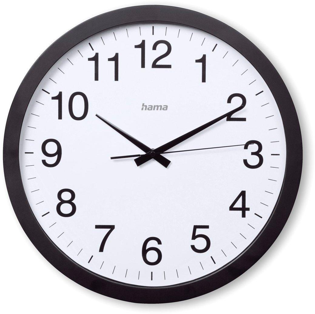 Wanduhr Aruba Ø 40 cm ohne Ticken Schwarz