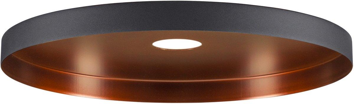LALU PLATE 33 Leuchtenschirm E27 Base Mix&Match H: 1.5 cm schwarz / bronze