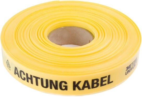 PE-Leitungswarnband beschriftet gelb LWB 3 „Achtung Bahnkabel“