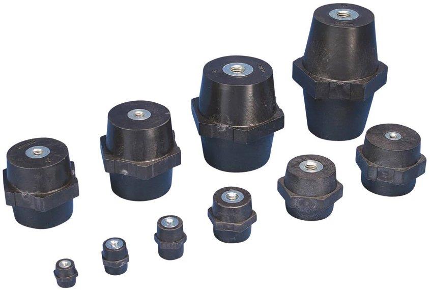 Isolator für Niederspannungen metr. Gew. 30&nbsp;mm 30&nbsp;mm Hex-Breite M8-Gewinde