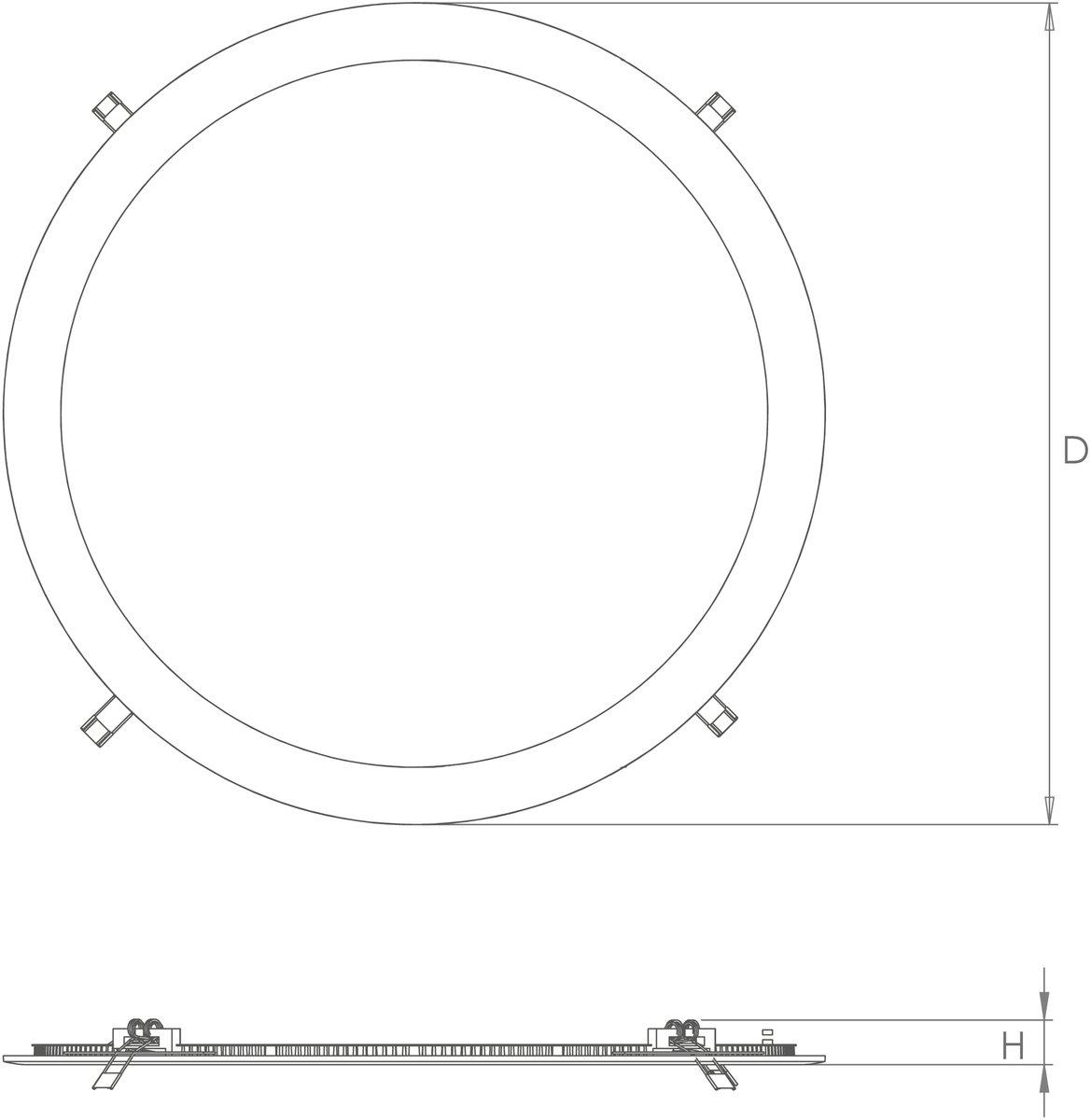 Einbauspot SENSE 320 IsoSafe 16W LED 2700K DALI weiß-matt IP54/IP20