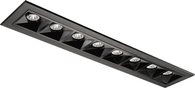 Einbauspot INSPIRE R 300 schwarz 15W LED 3000K Ra 98