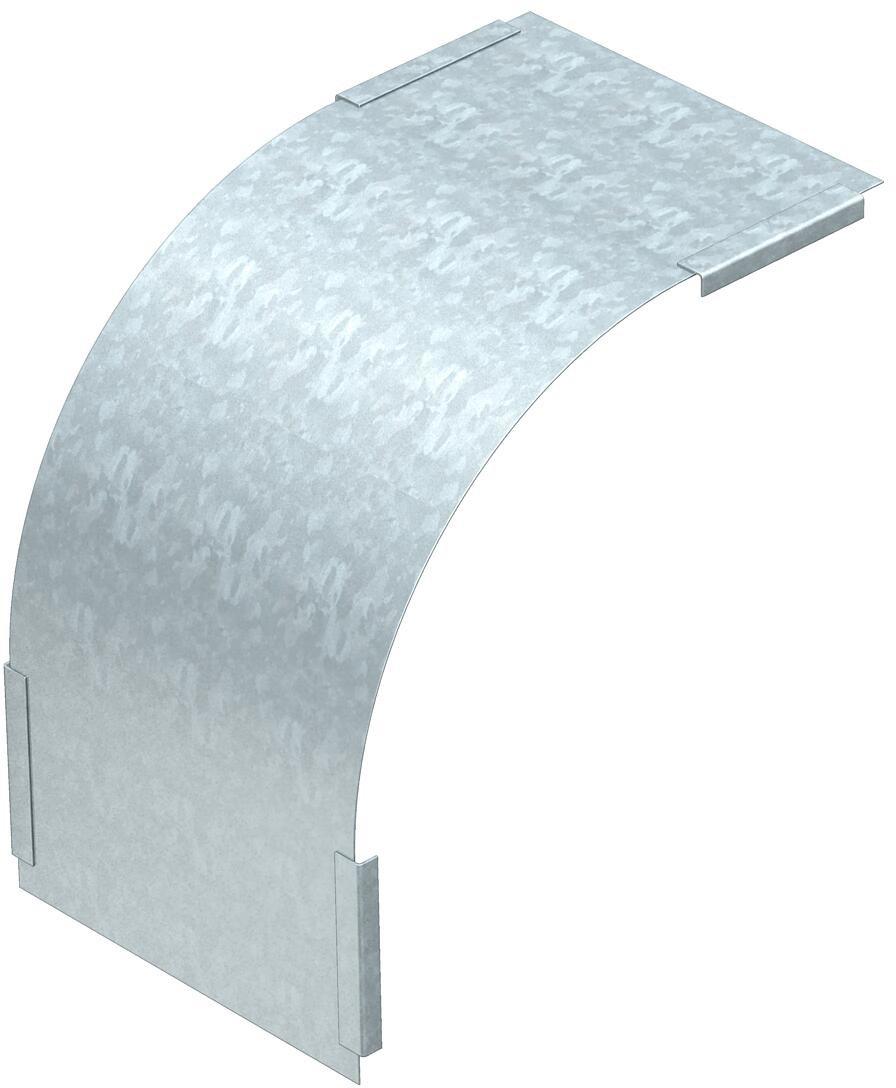 Deckel für Vertikalbogen 90° fallend Stahl bandverzinkt 100 mm