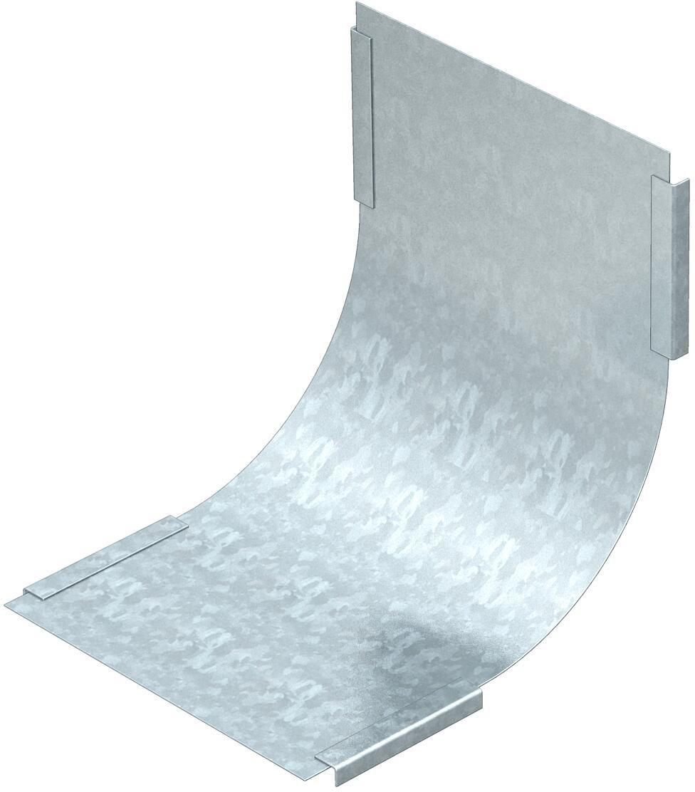 Deckel für Vertikalbogen 90° steigend Stahl bandverzinkt 300 mm