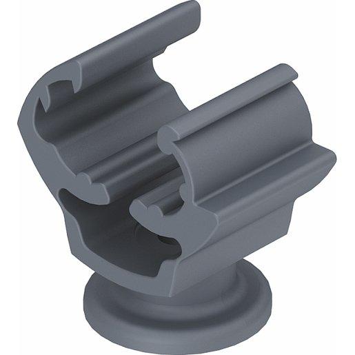 Leitungshalter 30mm PA grau