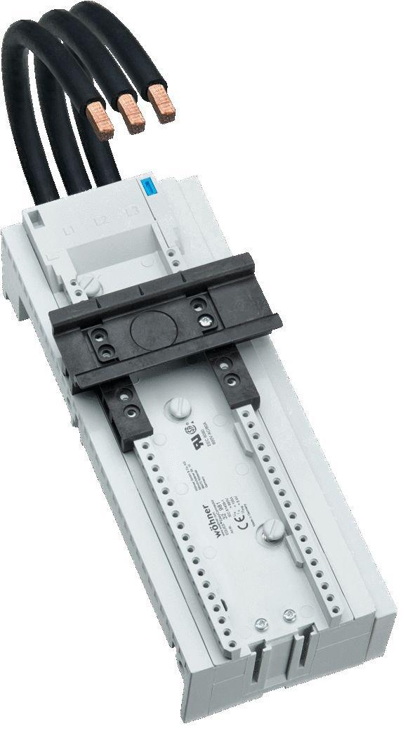 Adapter 115A  Connector 60mm,Anschluss oben 81x200mm für Schneider Electric TeSys GV4