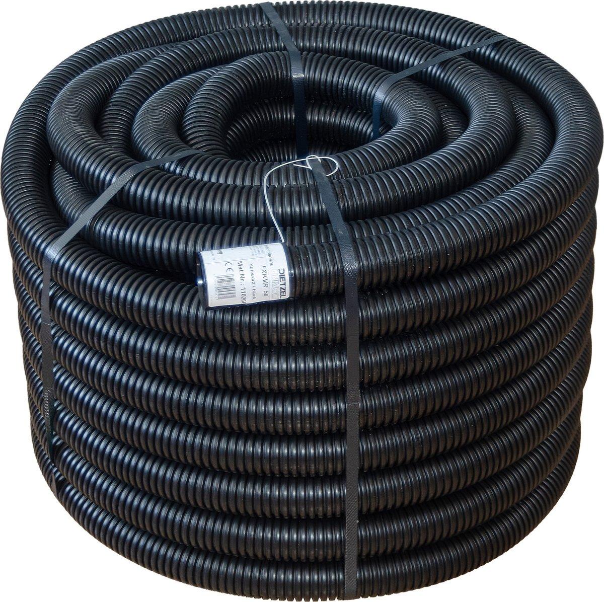 PE-Kabelschutz-Verbundrohr Ø 50mm biegsam N450 halogenfrei inkl. Muffe schwarz