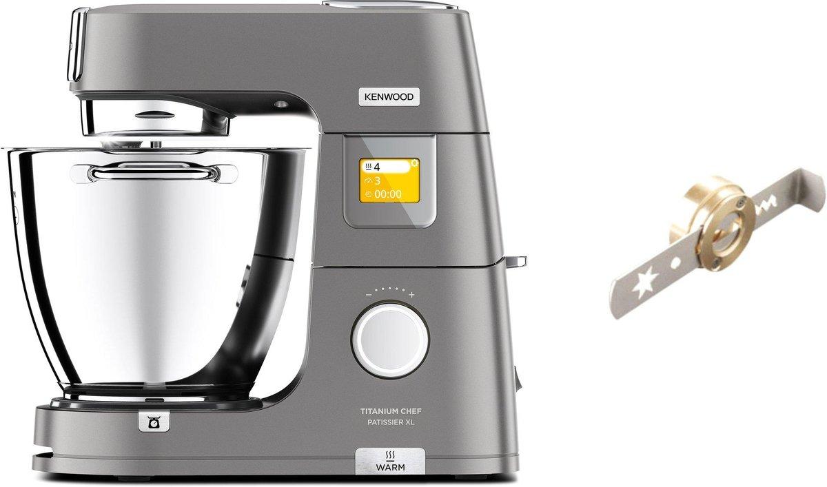 Küchenmaschine Set Titanium Chef Patissier XL KWL90.004SI + Spritzgebäckvorsatz A 910